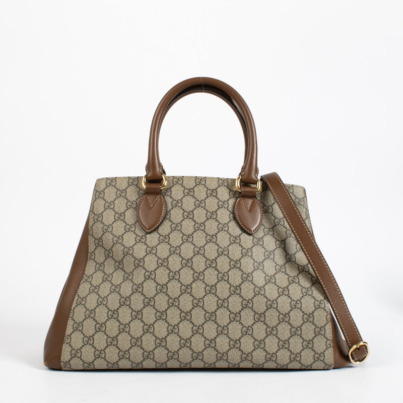Authentic second-hand Gucci GG Supreme Tote Bag Top Handle on labellov.com