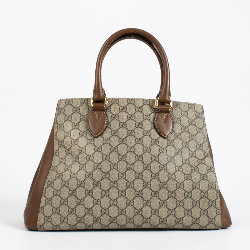 Authentic second-hand Gucci GG Supreme Tote Bag Top Handle on labellov.com