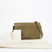 Authentic preloved Delvaux Khaki Destrier Souple Clin d'Oeil Bag on Labellov.com