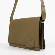 Authentic preloved Delvaux Khaki Destrier Souple Clin d'Oeil Bag on Labellov.com