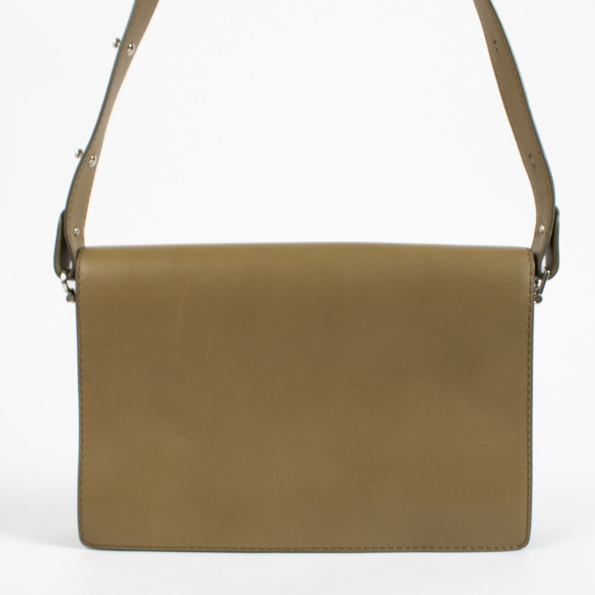 Authentic preloved Delvaux Khaki Destrier Souple Clin d'Oeil Bag on Labellov.com