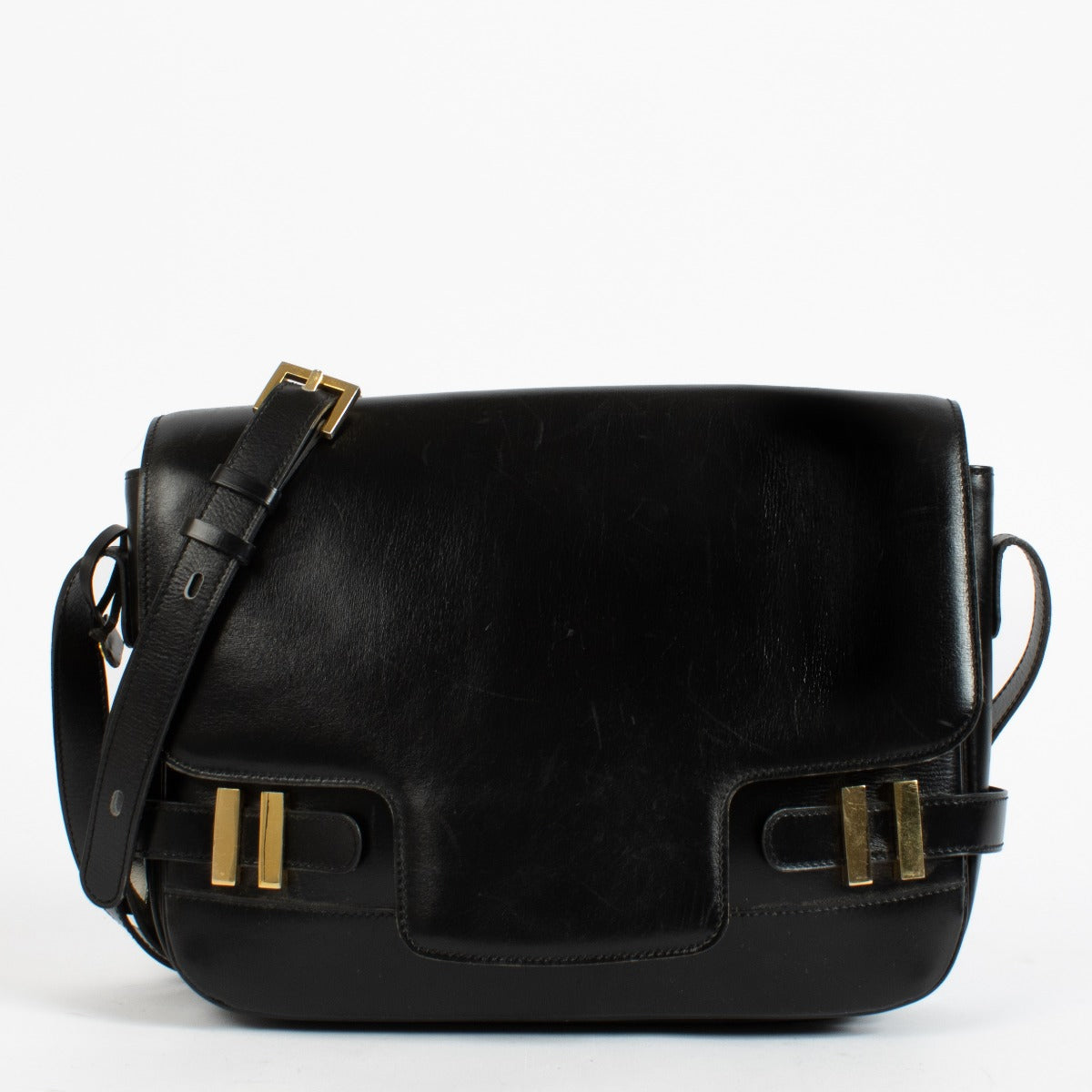 Authentic preloved Delvaux Black Bandoulière Crossbody on Labellov.com