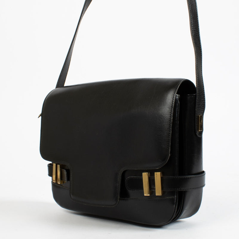 Authentic preloved Delvaux Black Bandoulière Crossbody on Labellov.com