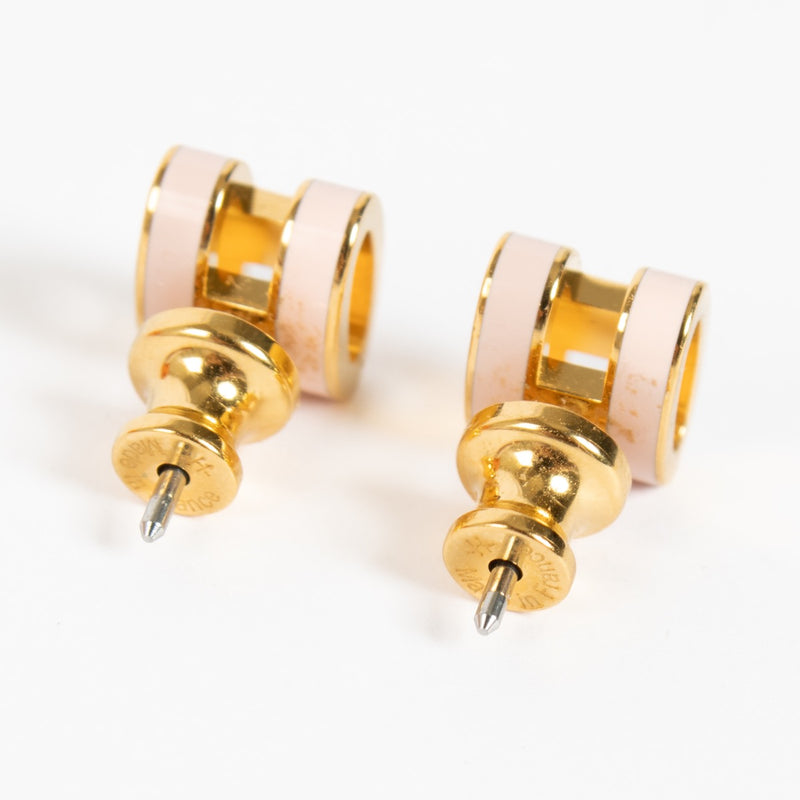 Shop 100% authentic earrings on Labellov.com Hermès Pink Pop H Earrings