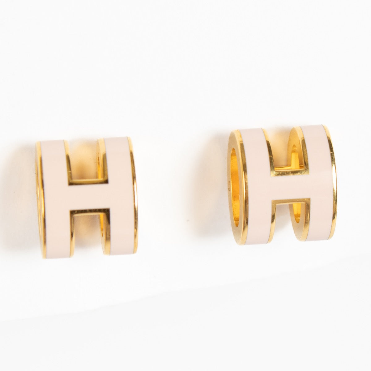 Shop 100% authentic earrings on Labellov.com Hermès Pink Pop H Earrings