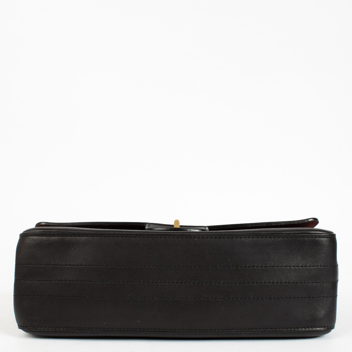 Chanel Paris–Hamburg 2.55 Maxi bag in black calfskin with gold hardware at Labellov.com