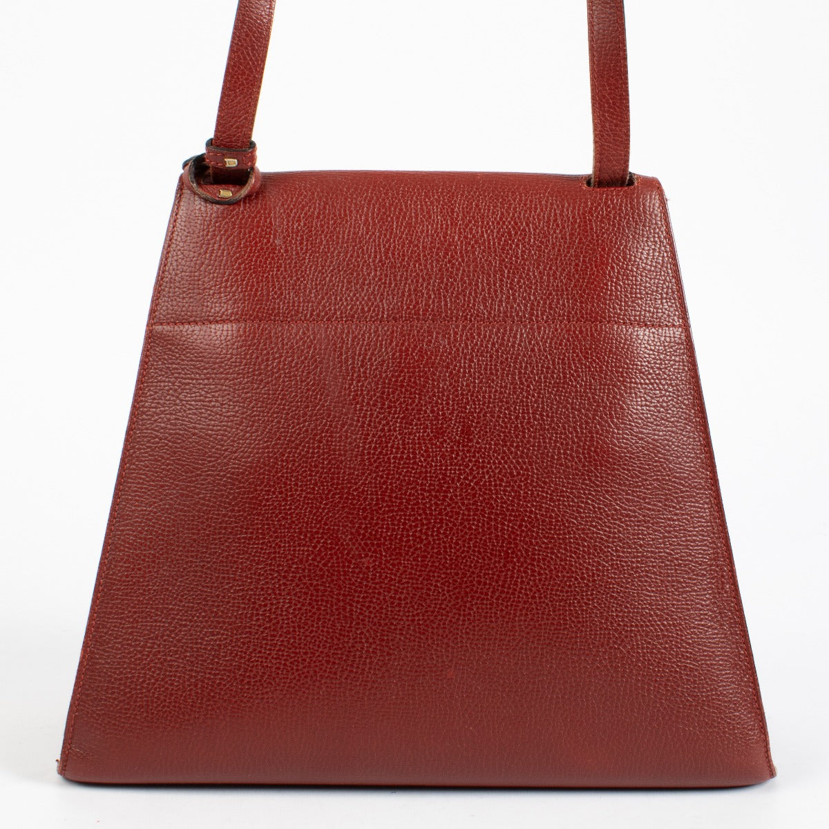 Authentic pre-loved Delvaux Red Clé de Fa Shoulder Bag on Labellov.com