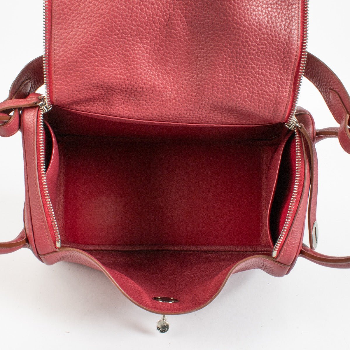 Hermès Lindy 30 Rubis Clemence PHW