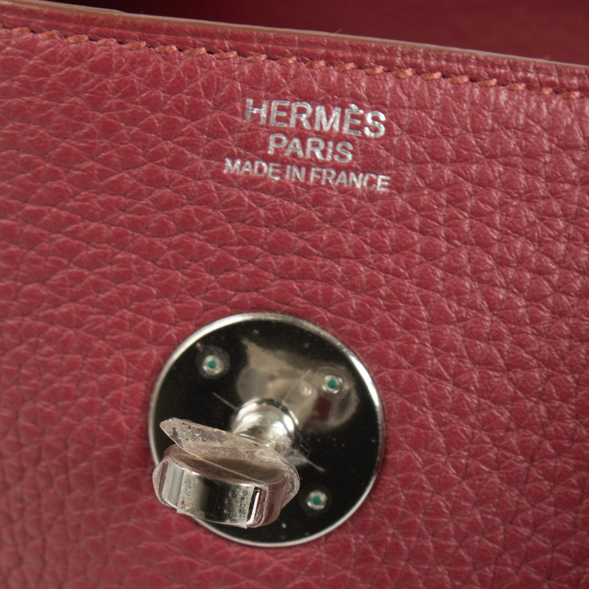 Hermès Lindy 30 Rubis Clemence PHW