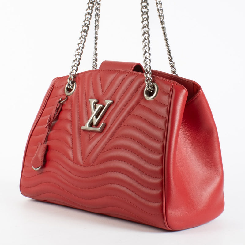 authentic preloved Louis Vuitton Red New Wave Tote Bag on Labellov.com