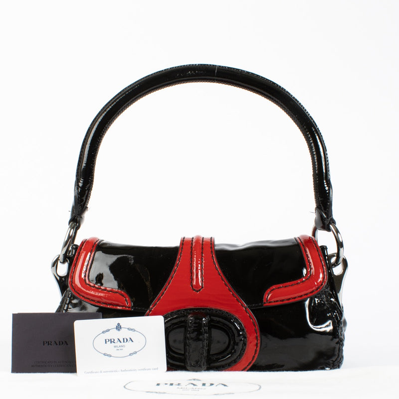 Authentic Pre-loved Prada Multicolor Patent Leather Shoulder Bag on Labellov.com