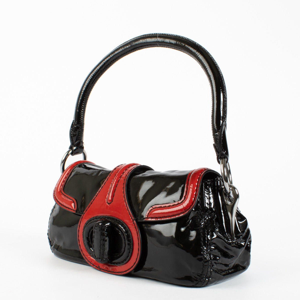 Prada Multicolor Patent Leather Shoulder Bag – Labellov