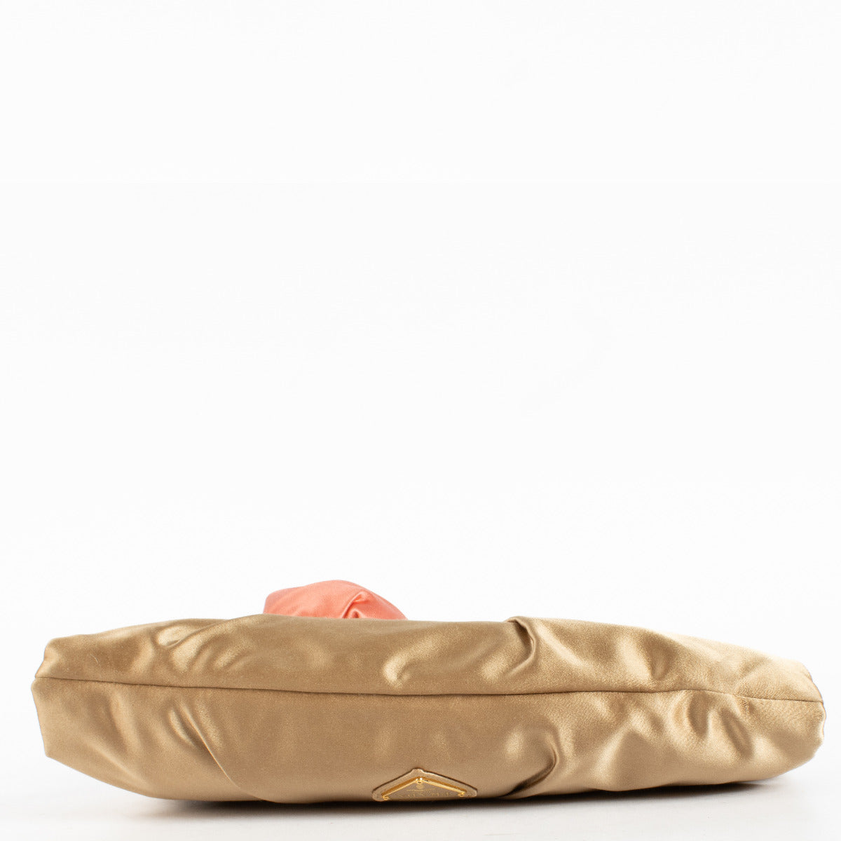 Pochette Prada en satin rose