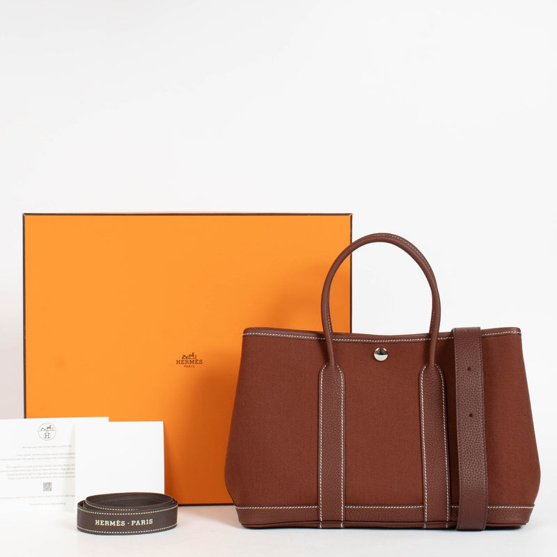 Authentic pre-loved Hermès Burgundy Garden Party 30 on Labellov.com