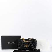 Authentic preloved Chanel 19 Medium Black Flap Bag on Labellov.com