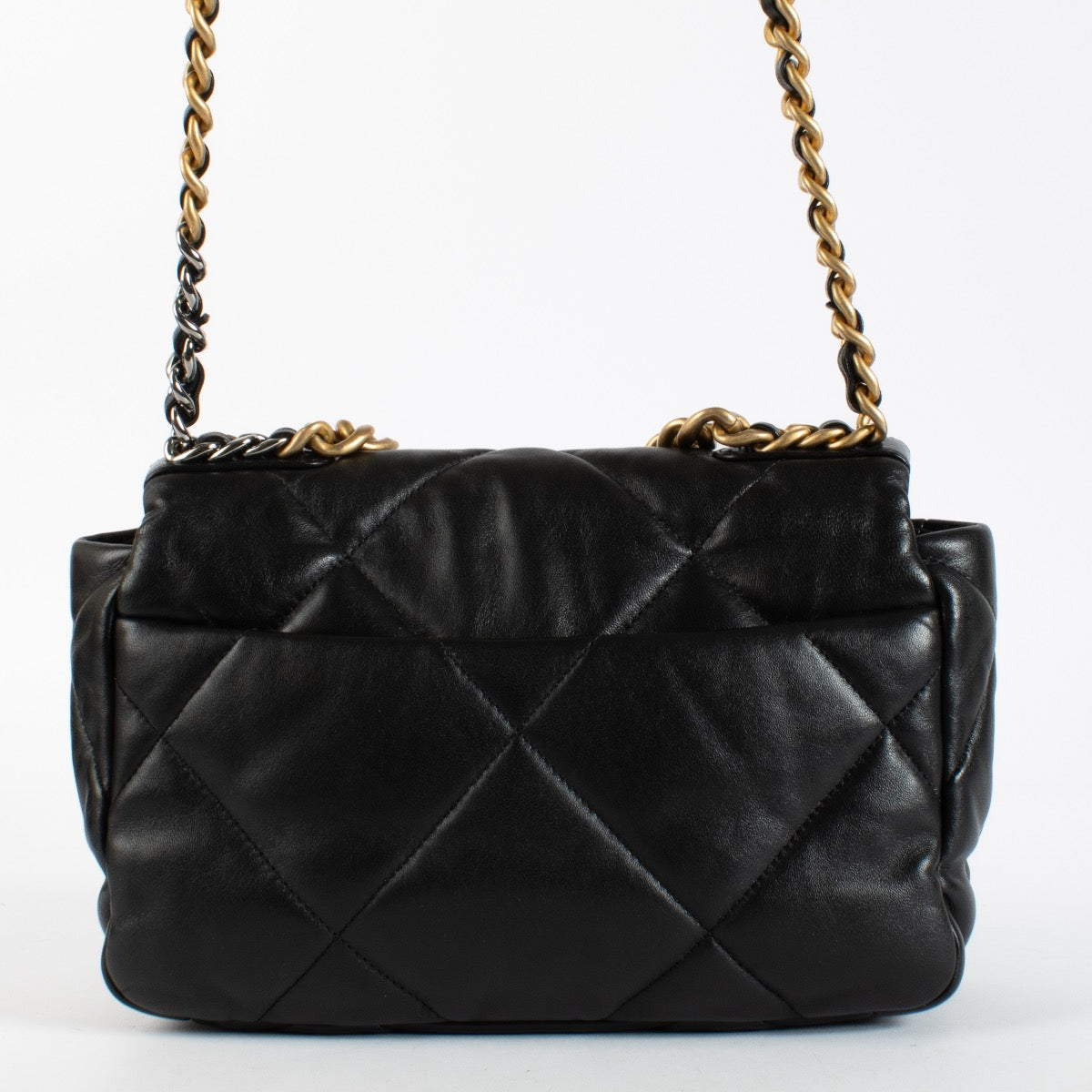 Authentic preloved Chanel 19 Medium Black Flap Bag on Labellov.com