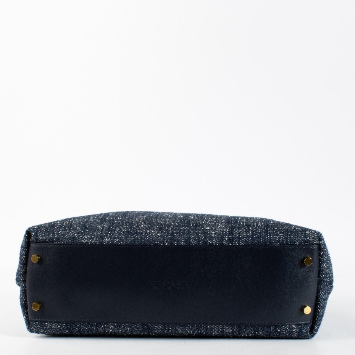 Bottega Veneta Denim Bouclé Medium Andiamo Tas