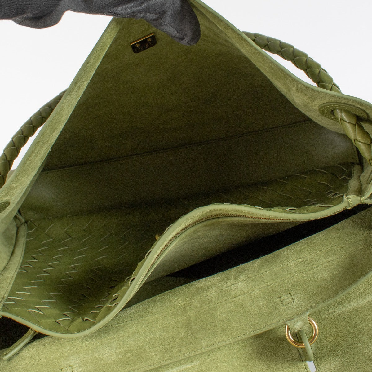 Bottega Veneta Matcha Grote Ciao Ciao Tas