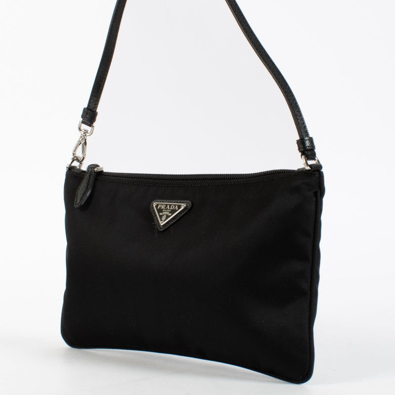 Authentic preloved Prada Black Nylon Shoulder Bag on Labellov.com