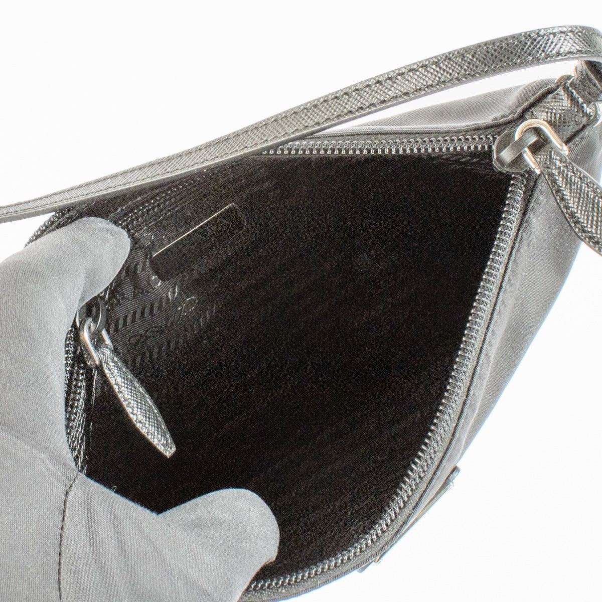 Authentic preloved Prada Black Nylon Shoulder Bag on Labellov.com