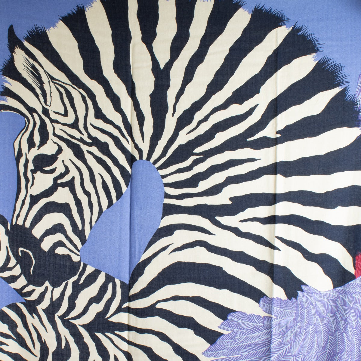 Authentic pre-loved Hermès Les Zebres Cashmere 140 Shawl on Labellov.com