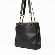Shop this 100% authentic Chanel Black Caviar Vintage Tote Bag at Labellov.com