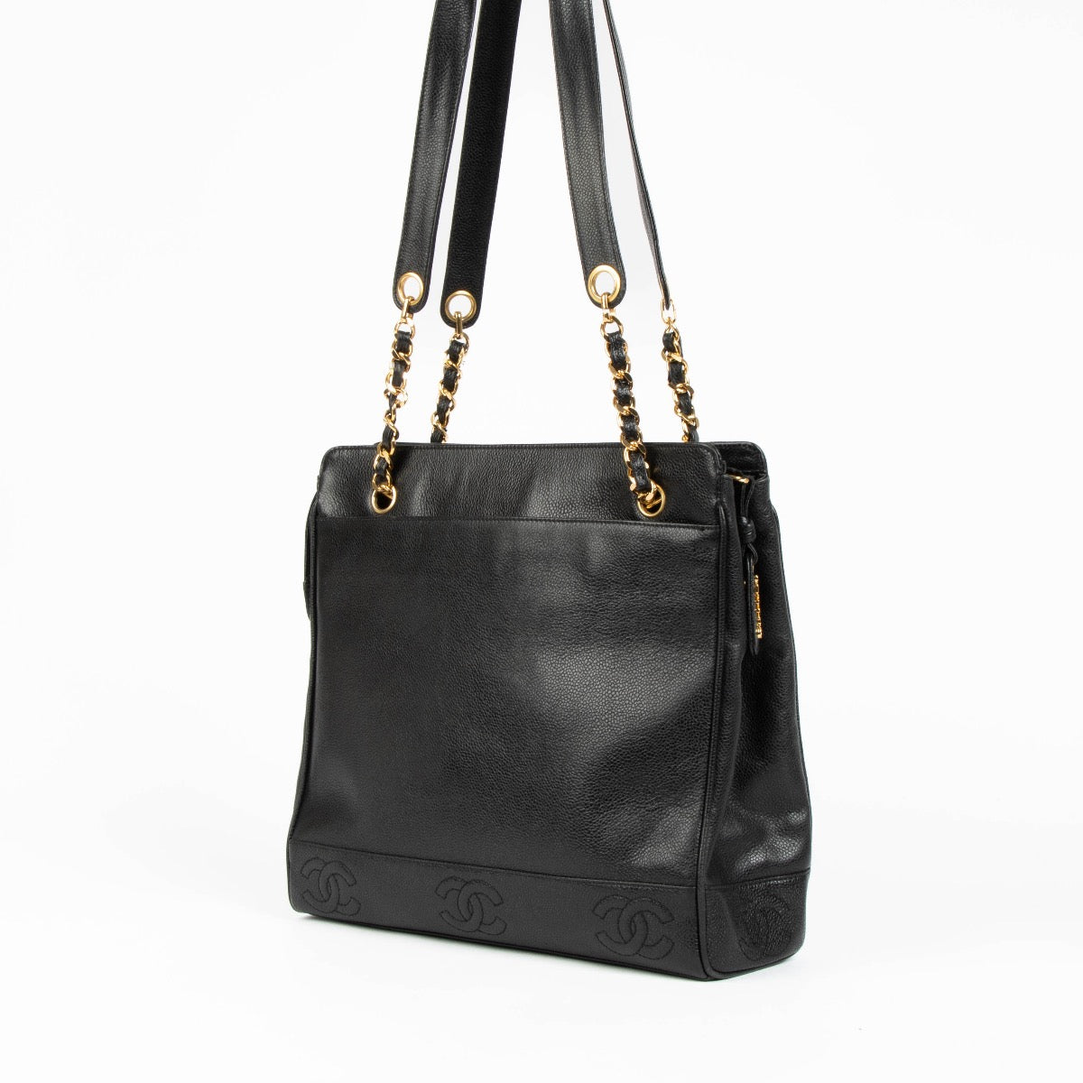 Shop this 100% authentic Chanel Black Caviar Vintage Tote Bag at Labellov.com