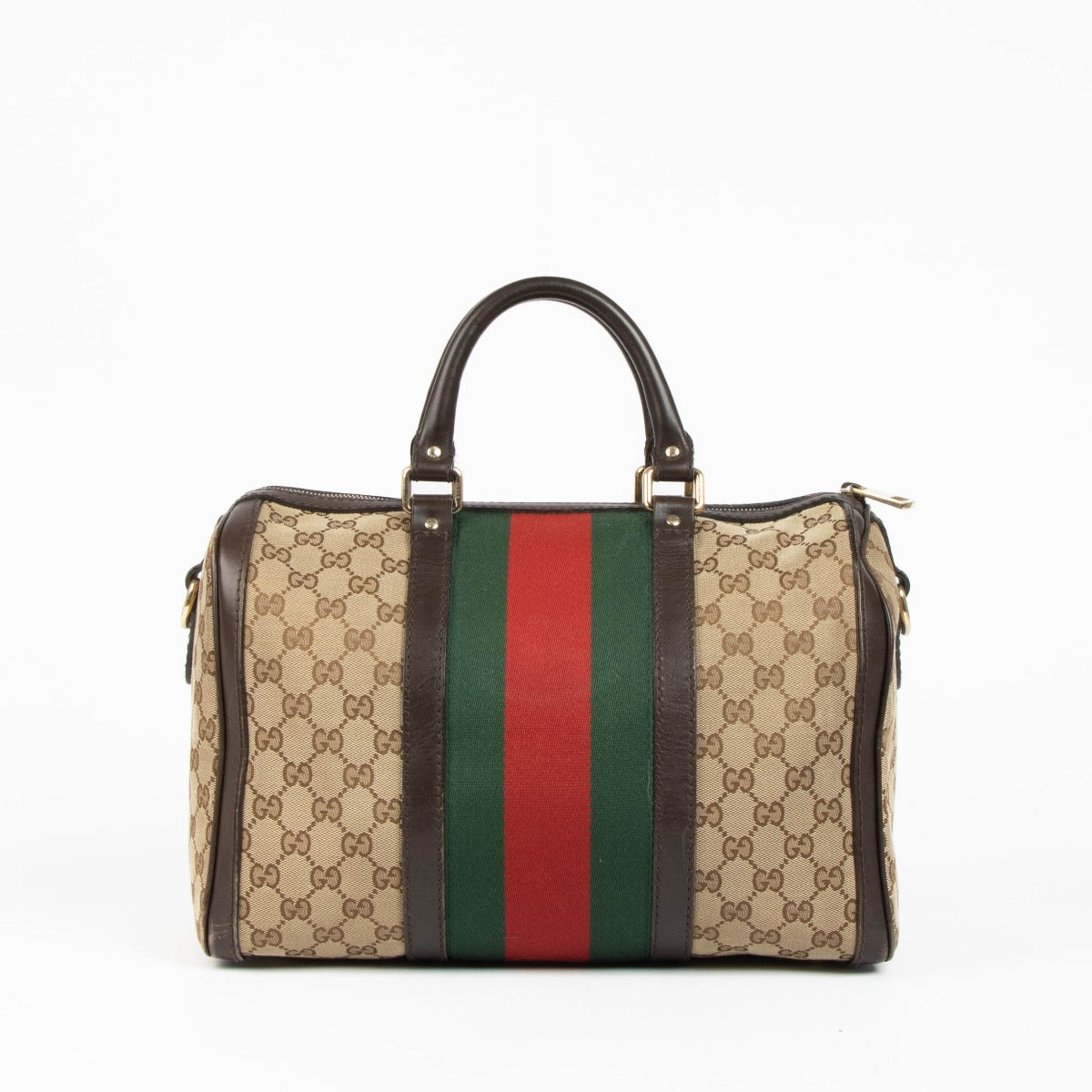 Shop this 100% authentic Gucci Monogram Canvas Boston Bag at Labellov.com