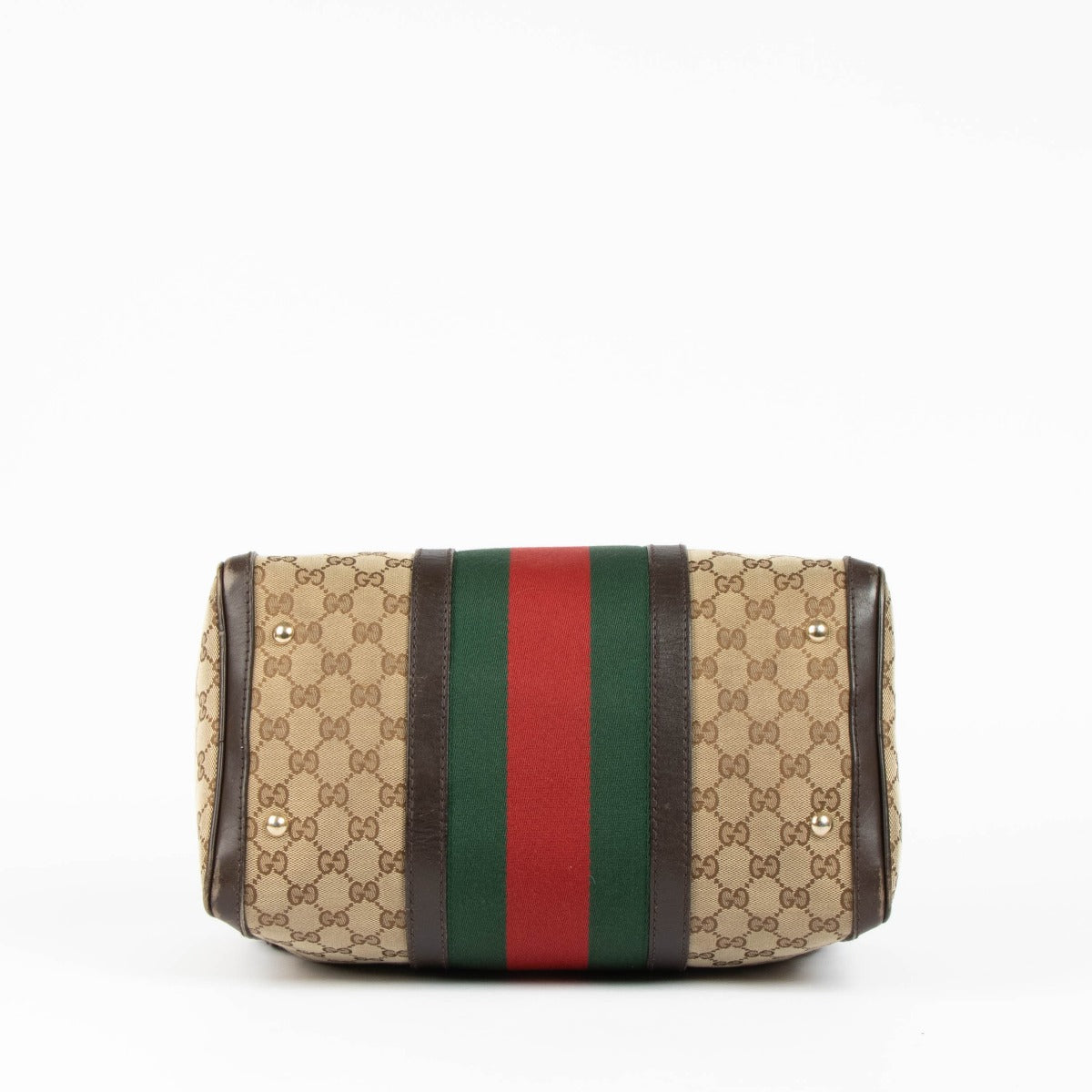 Shop this 100% authentic Gucci Monogram Canvas Boston Bag at Labellov.com