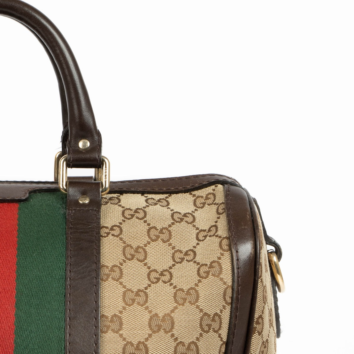 Shop this 100% authentic Gucci Monogram Canvas Boston Bag at Labellov.com