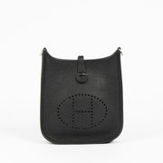 Shop this 100% authentic Hermès Evelyne 16 Black Clemence Flipperball Strap PHW Bag at Labellov.com