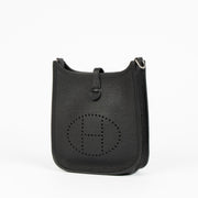 Shop this 100% authentic Hermès Evelyne 16 Black Clemence Flipperball Strap PHW Bag at Labellov.com