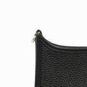 Shop this 100% authentic Hermès Evelyne 16 Black Clemence Flipperball Strap PHW Bag at Labellov.com