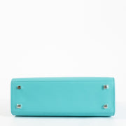 Authentic pre-loved Delvaux Blue Calf Souple Tempête MM on Labellov.com