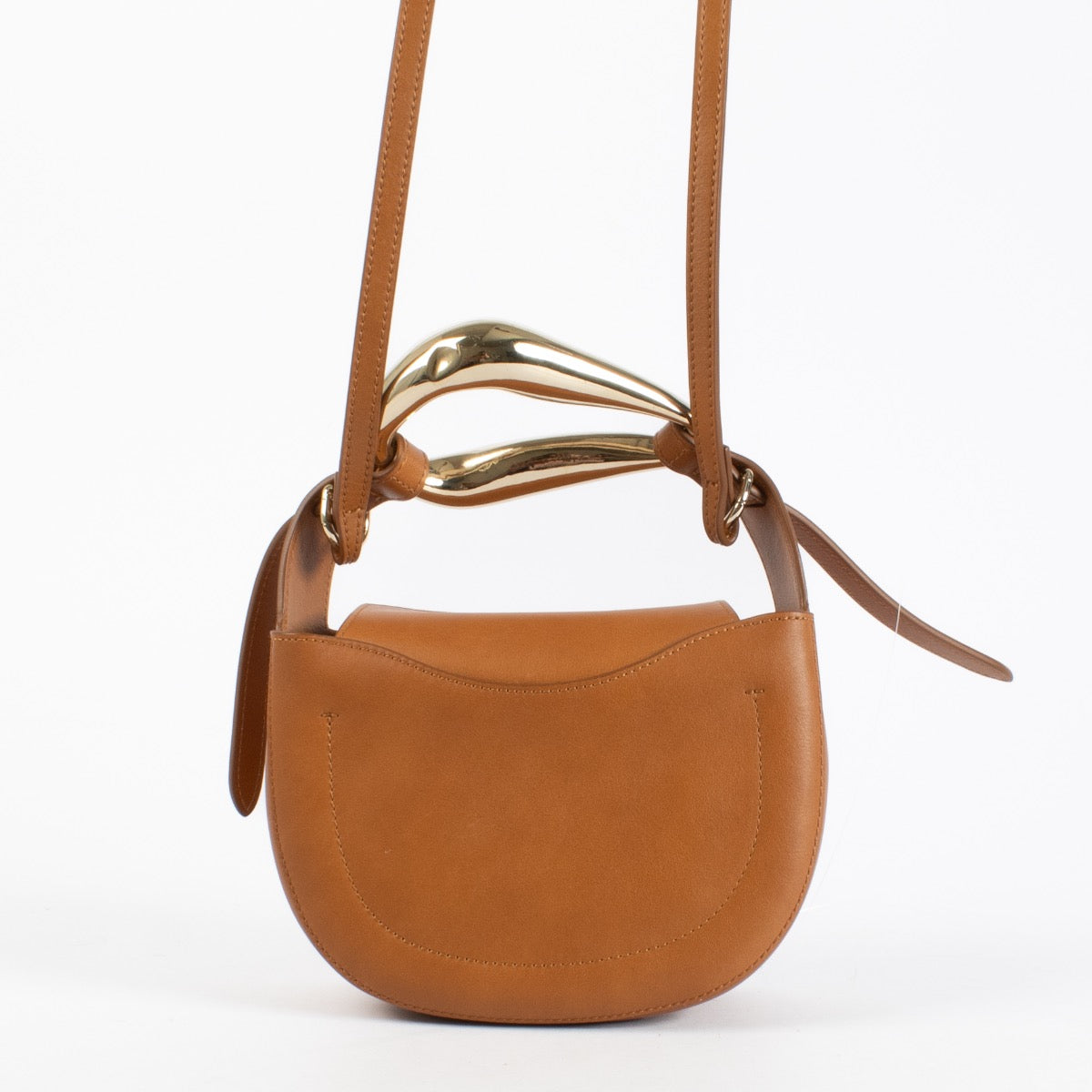 authentic preloved Chloé Camel Small Kiss Bag on Labellov.com