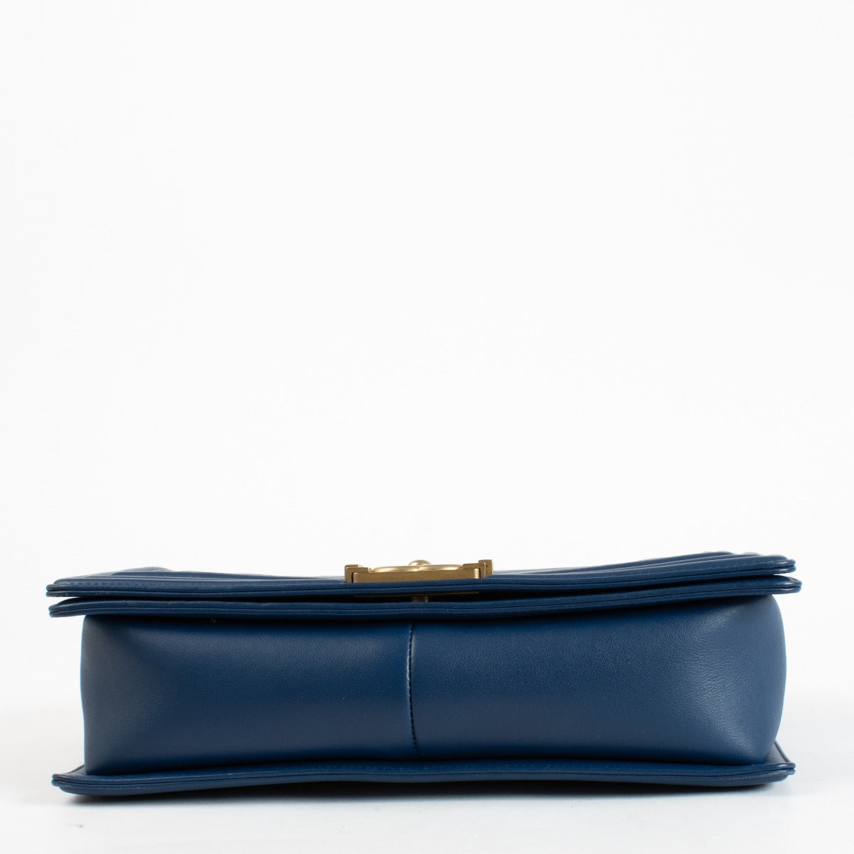 Chanel Blue Chevron Large Boy Chanel Bag