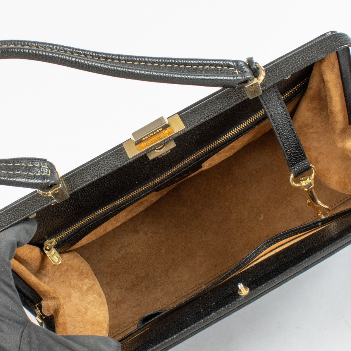 Authentic preloved Delvaux Black Jumping Classico Bag on Labellov.com