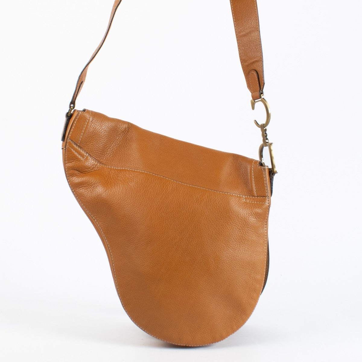 Authentic preloved Christian Dior Camel Vintage Saddle Messenger on Labellov.com