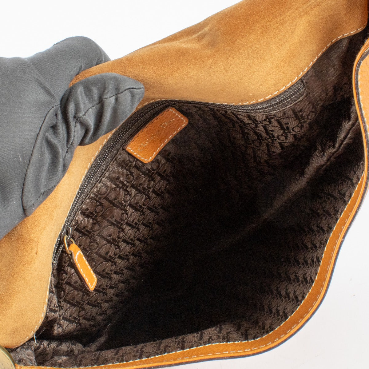 Authentic preloved Christian Dior Camel Vintage Saddle Messenger on Labellov.com