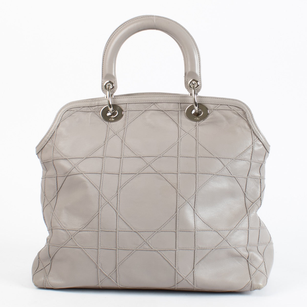 shop 100% authentic second hand Christian Dior Grey Cannage Granville Bag on Labellov.com