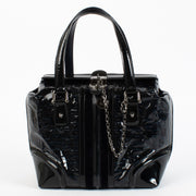 Authentic second hand Gucci Blue Patent Treasure Top Handle Bag on Labellov.com