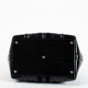 Authentic second hand Gucci Blue Patent Treasure Top Handle Bag on Labellov.com