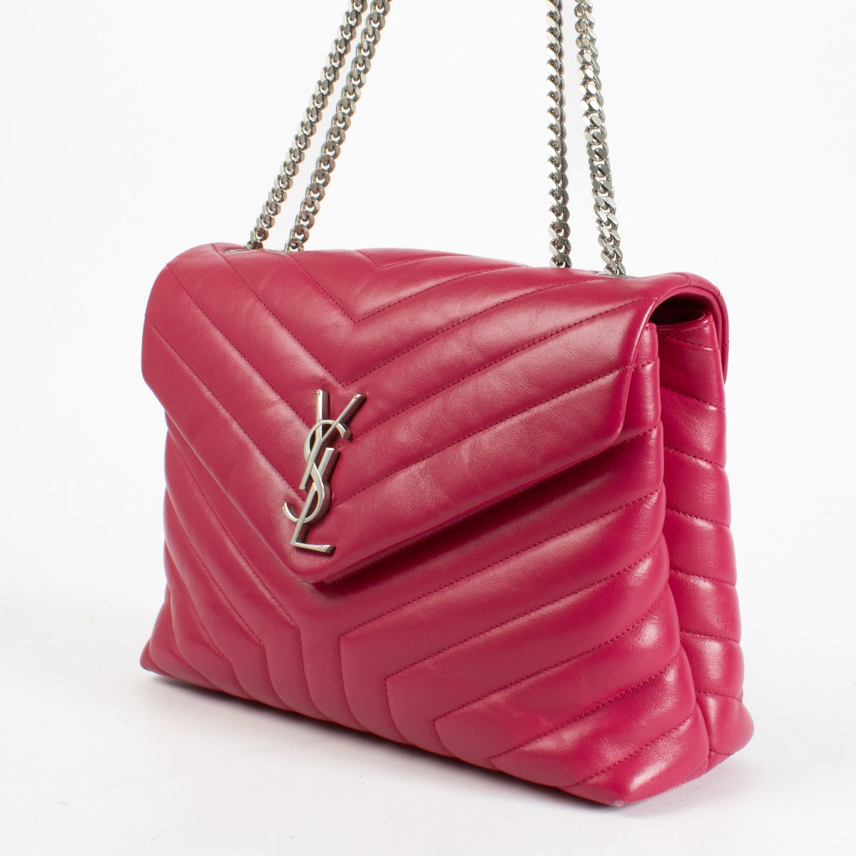 Authentic pre-loved Saint Laurent Pink Medium Loulou Bag on Labellov.com