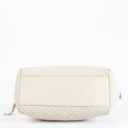 Authentic pre-loved Versace White Quilted Boston Bag on Labellov.com