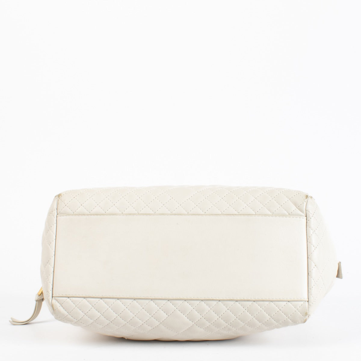 Authentic pre-loved Versace White Quilted Boston Bag on Labellov.com