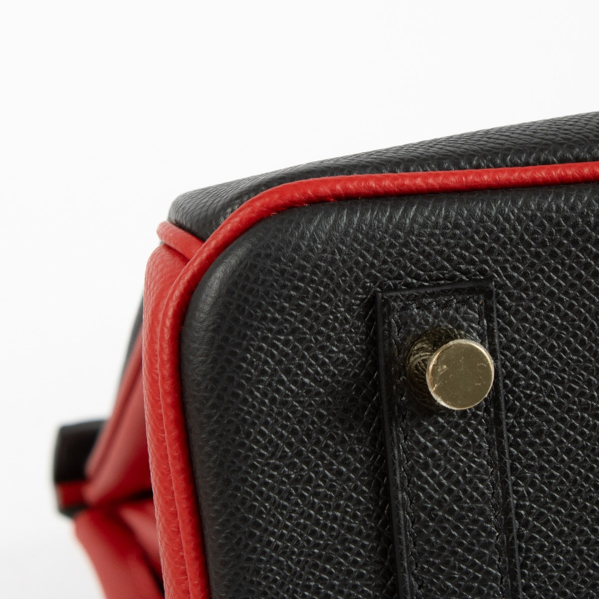 Hermès HSS Birkin 30 Noir/Rouge Casaque Epsom GHW