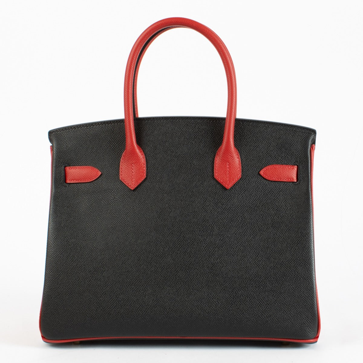 Hermès HSS Birkin 30 Noir/Rouge Casaque Epsom GHW
