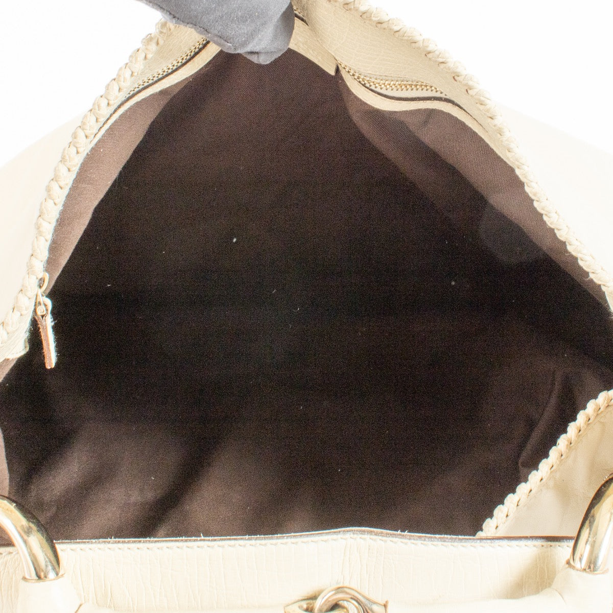 Authentic preloved Gucci Beige Horsebit Hobo Bag on LAbellov.com