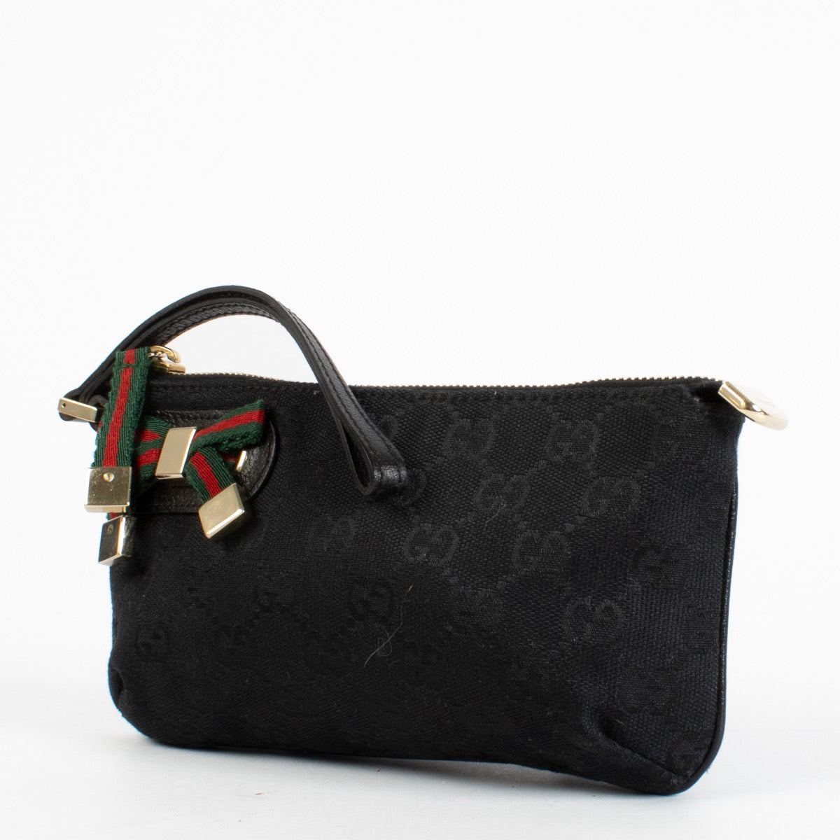 shop 100% authentic second hand Gucci Black GG Canvas Pouch on Labellov.com