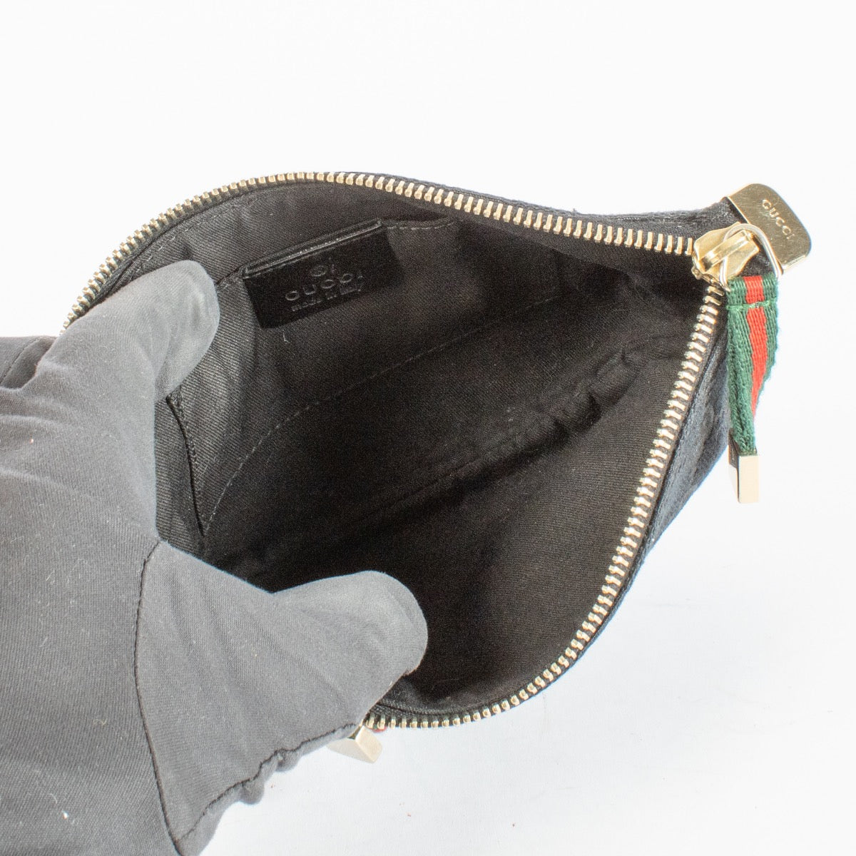 shop 100% authentic second hand Gucci Black GG Canvas Pouch on Labellov.com